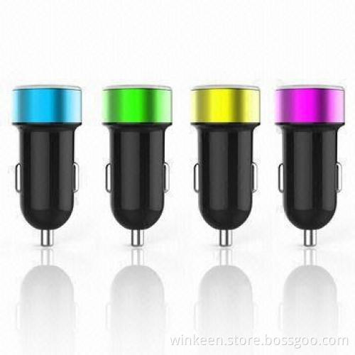 Car Charger with Dual USB Ports, 5V/2.1A, for Mobile Devices
